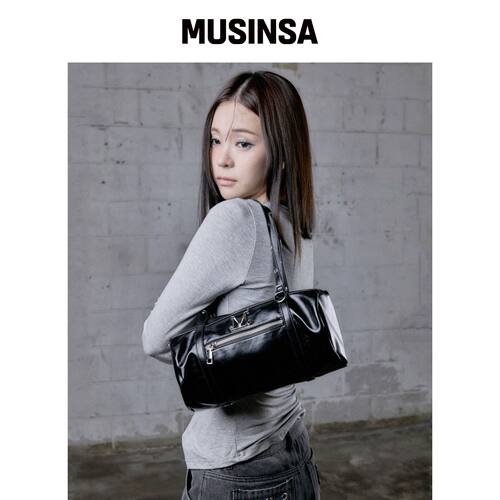 MUCENT NOX 金属标志绑带披肩包男女通用 MUSINS韩国官网直邮进口