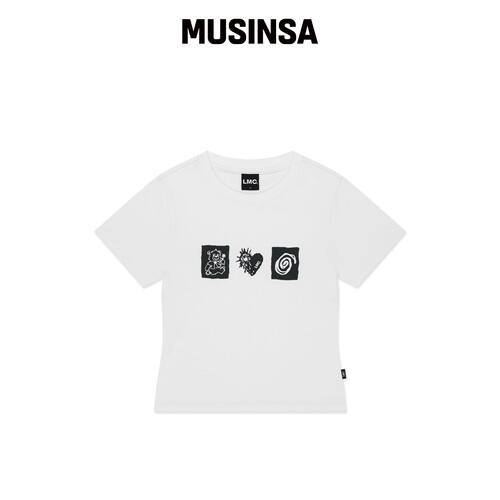 LMC WM STAMP ICON 短袖T恤 白色 MUSINSA韩国官网直邮进口