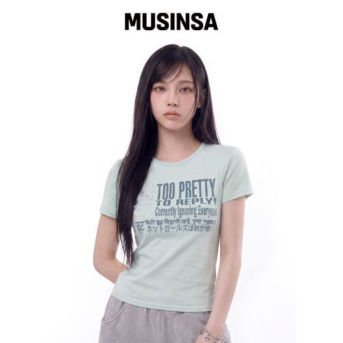 LUVISTRUE SY TOO PRETTY TEE（薄荷色）韩国官网直邮进口MUSINSA