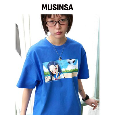 WONDERVISITOR SS-Ouch T恤 [蓝色] MUSINSA韩国官网直邮进口