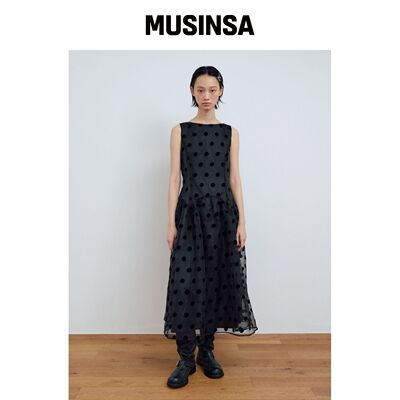 MA JOURNEE BACK HOLE DRESS_DOT MUSINSA韩国官网直邮进口