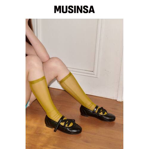 FORRR 绗缝蕾丝玛丽珍鞋 - 3色可选 MUSINSA韩国官网直邮进口
