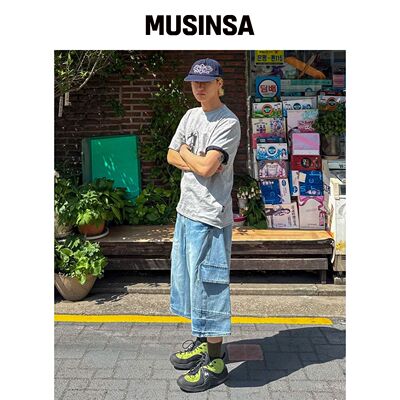 MAISON MINED VESTIGE Cargo Bermuda Pants 中韩国官网直邮进口