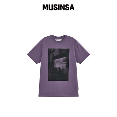 THEMUSEUMVISITOR GALLERY ARTWORK T-SHIRT (紫韩国官网直邮进口