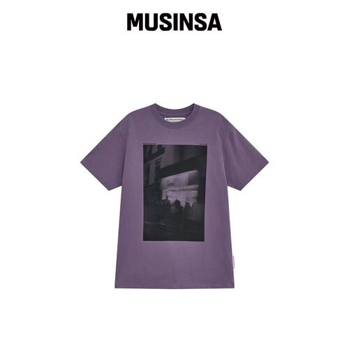 THEMUSEUMVISITOR GALLERY ARTWORK T-SHIRT (紫韩国官网直邮进口