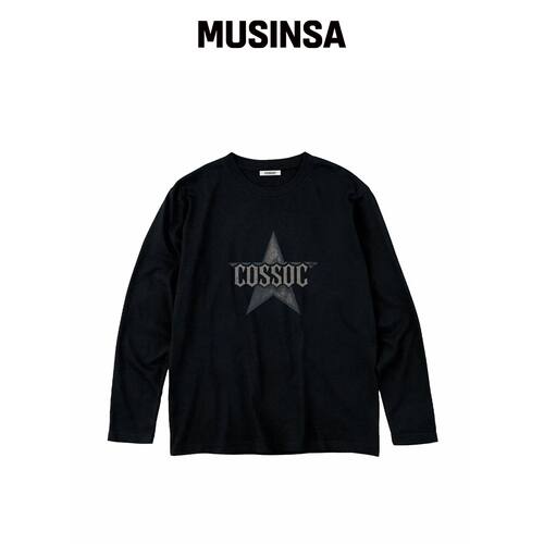 COSO CC CRANK STAR 长袖T恤（黑色）韩国官网直邮进口MUSINSA