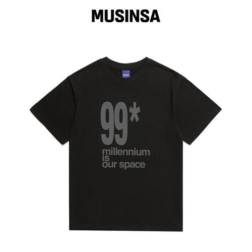 STAFFONLY 99* TEE (黑色) MUSINSA韩国直邮官方正品