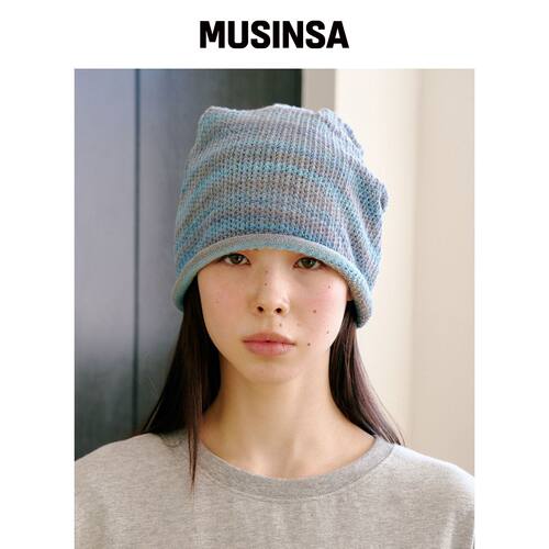 FUNFROMFUN Suntrip 针织帽，海蓝色 MUSINSA韩国官网直邮进口