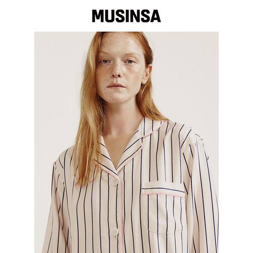 JO'S LOUNGE 睡衣套装条纹长袖家居服MUSINSA韩国官网直邮进口
