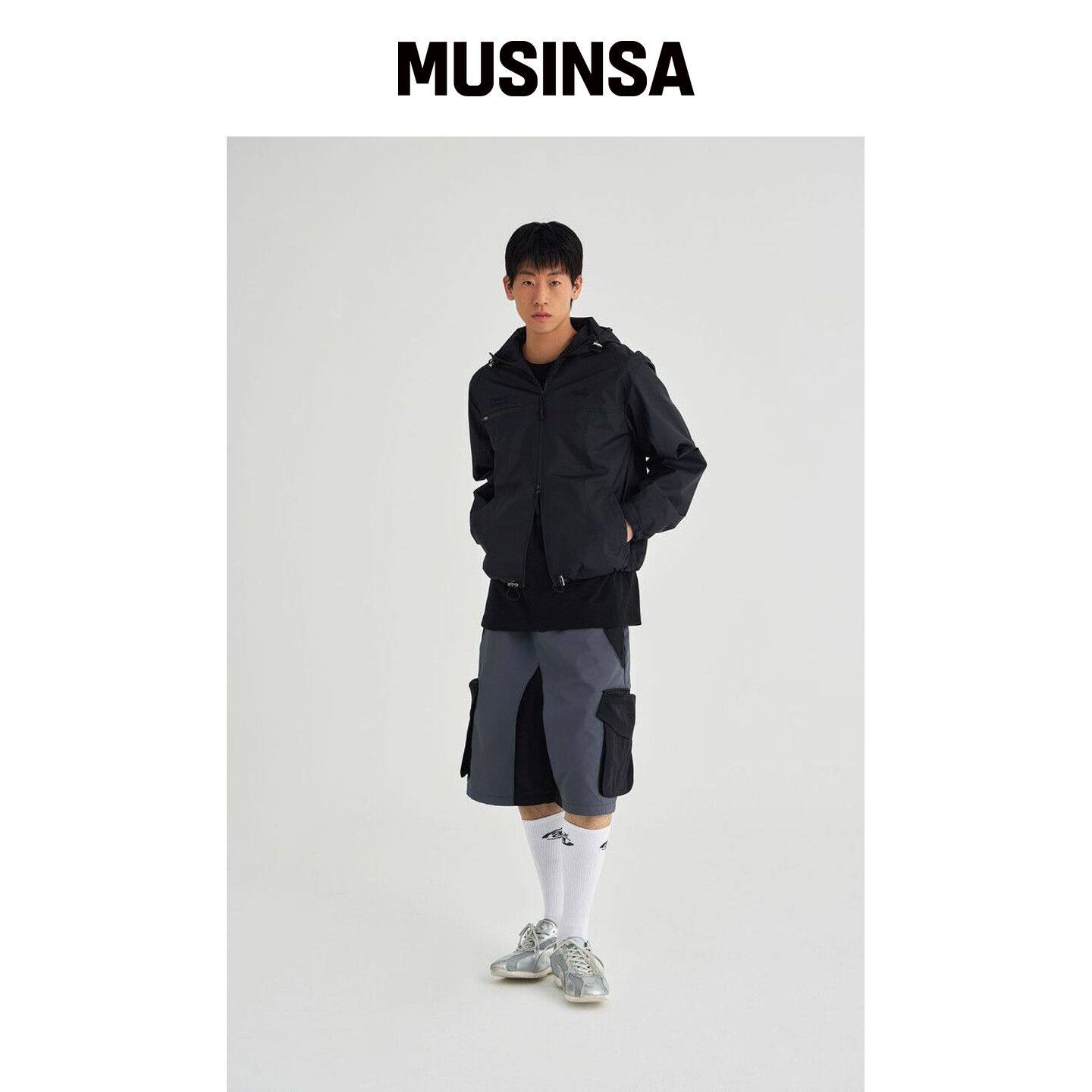 AEIAEIAE SYMBOL 刺绣热裤子 [黑色] MUSINSA韩国官网直邮进口