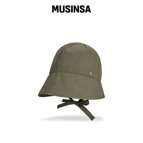 VARZAR VA 曲线椭圆金属帽子 卡其色 MUSINSA韩国直邮官方正品