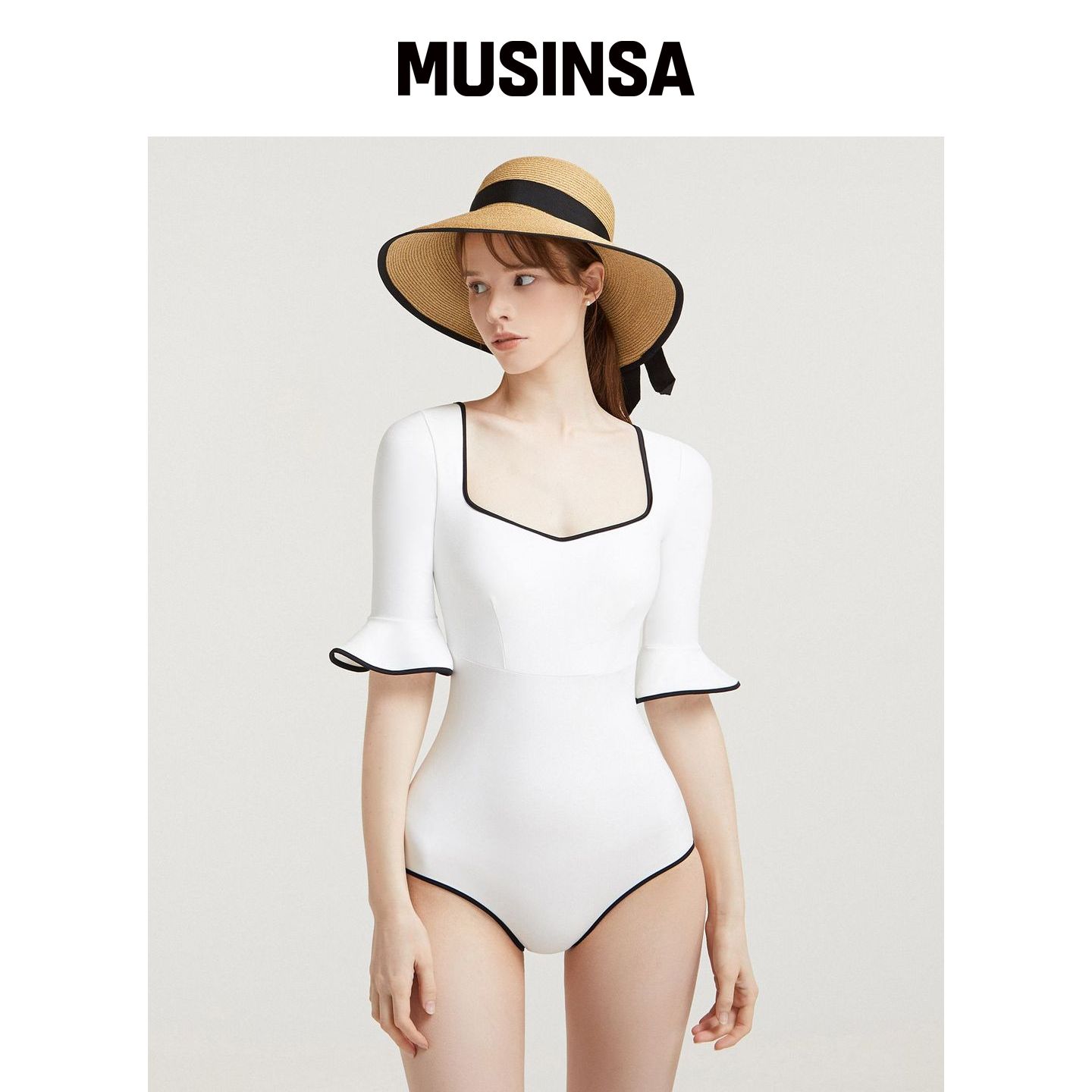 AGNEL WHITE 呼吸管单基尼 MUSINSA韩国直邮官方正品