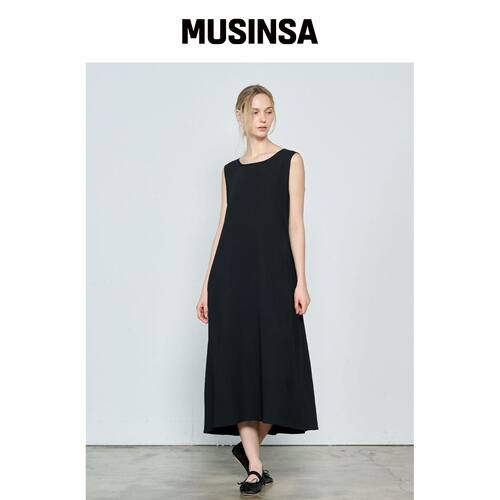 TOSE 抓绒黑色 molded锁鞋连衣裙 MUSINSA韩国官网直邮进口