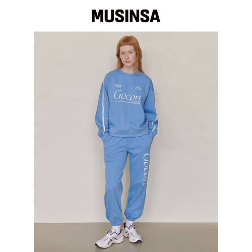 GOCORI BREATHING MOMENT SWEAT PANTS - SKY BL韩国官网直邮进口