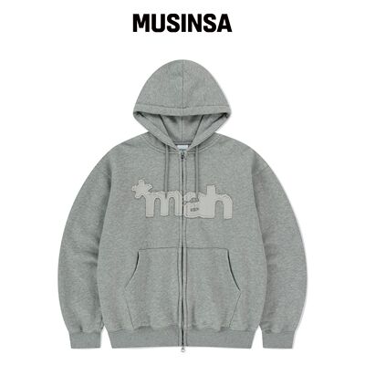 MAHAGRID mah CUT OFF APPLIQUE ZIP-UP HOODIE 韩国官网直邮进口