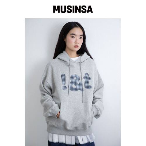 ISTKUNST IST HOODIE_GREY(IK2FFMM402A) MUSINS韩国官网直邮进口
