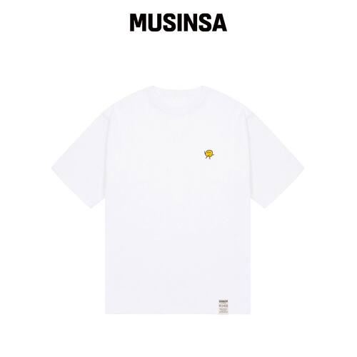 GRAVER [UNISEX-24] 绘图点短袖T恤_白色 MUSINS韩国官网直邮进口