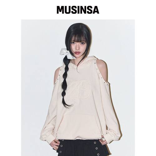 ILLIGO 129 CUTOUT 背带裤连帽卫衣 面霜 MUSINS韩国官网直邮进口