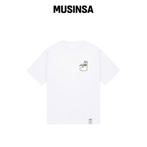 GRAVER [UNISEX] SAXX 绘画微笑logo 半高领T恤_韩国官网直邮进口