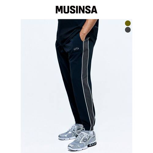 PHYSICAL GARMENTS P2649 拼色包边束脚裤 [2COL韩国官网直邮进口