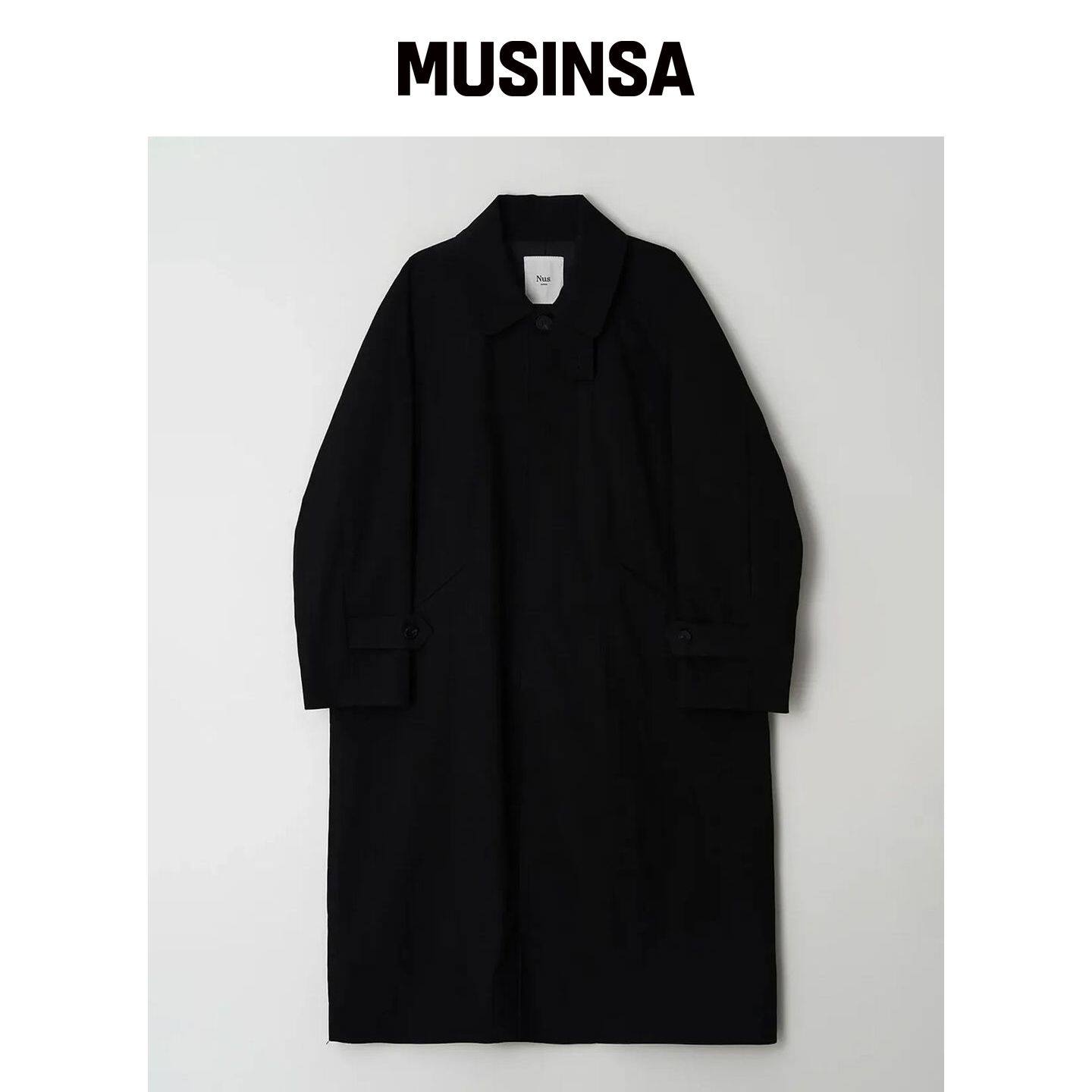 NUS STAN Mac Coat 黑色 MUSINSA韩国官网直邮进口