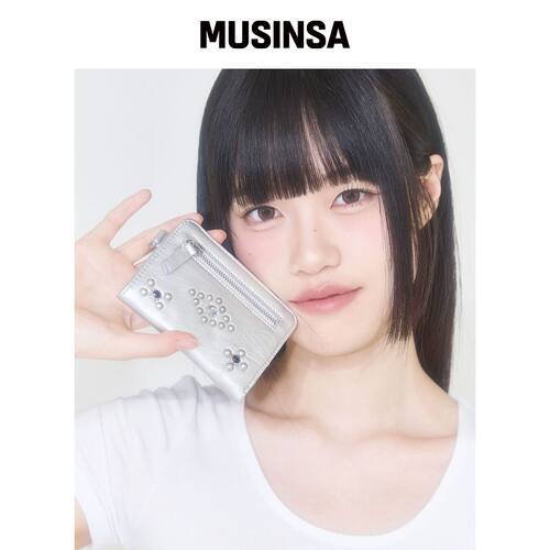 ILLIGO RHOS 斜挎包短款钱包 银色 MUSINSA韩国官网直邮进口