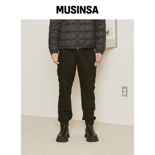 BEENTRILL 黑色实用 cargo jogger 裤（F/W ITEM韩国官网直邮进口
