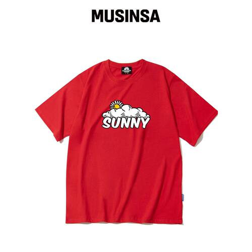 TRIPSHION SUNNY & CLOUD GRAPHIC T恤 - RED韩国官网直邮进口