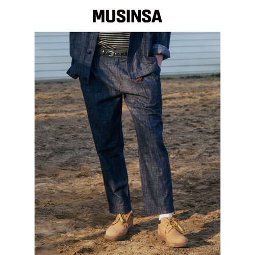 PENFIELD 水洗条纹牛仔裤_FR2WP20U MUSINSA韩国官网直邮进口