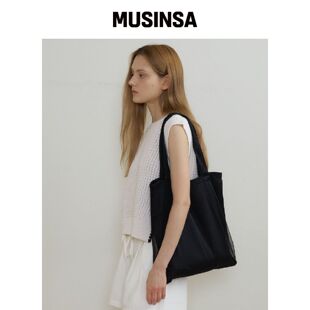 MOLLIOLLI 更纱透视包 [黑色] MUSINSA韩国官网直邮进口