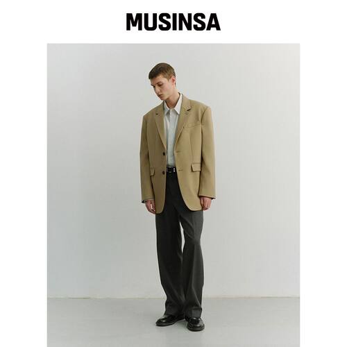 DUNST FOR MEN 2扣羊毛西装外套_男女通用_UDJA6韩国官网直邮进口