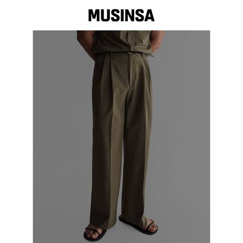 BOWLOW PRODUCT 夏季 TR 西装裤 [米色] MUSINSA韩国官网直邮进口