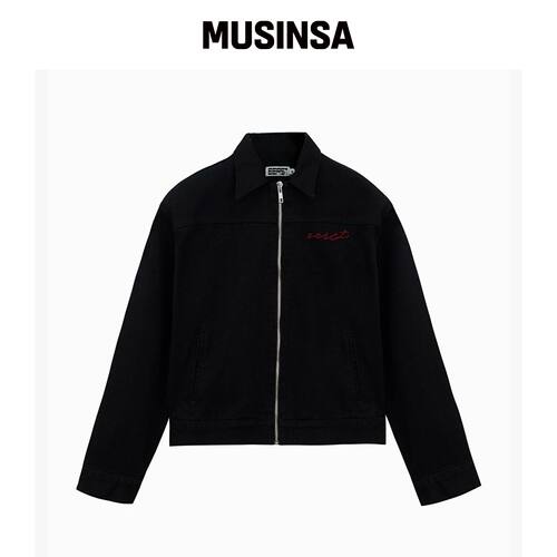 EERST TRUCKER JACKET [BLACK]韩国官网直邮进口