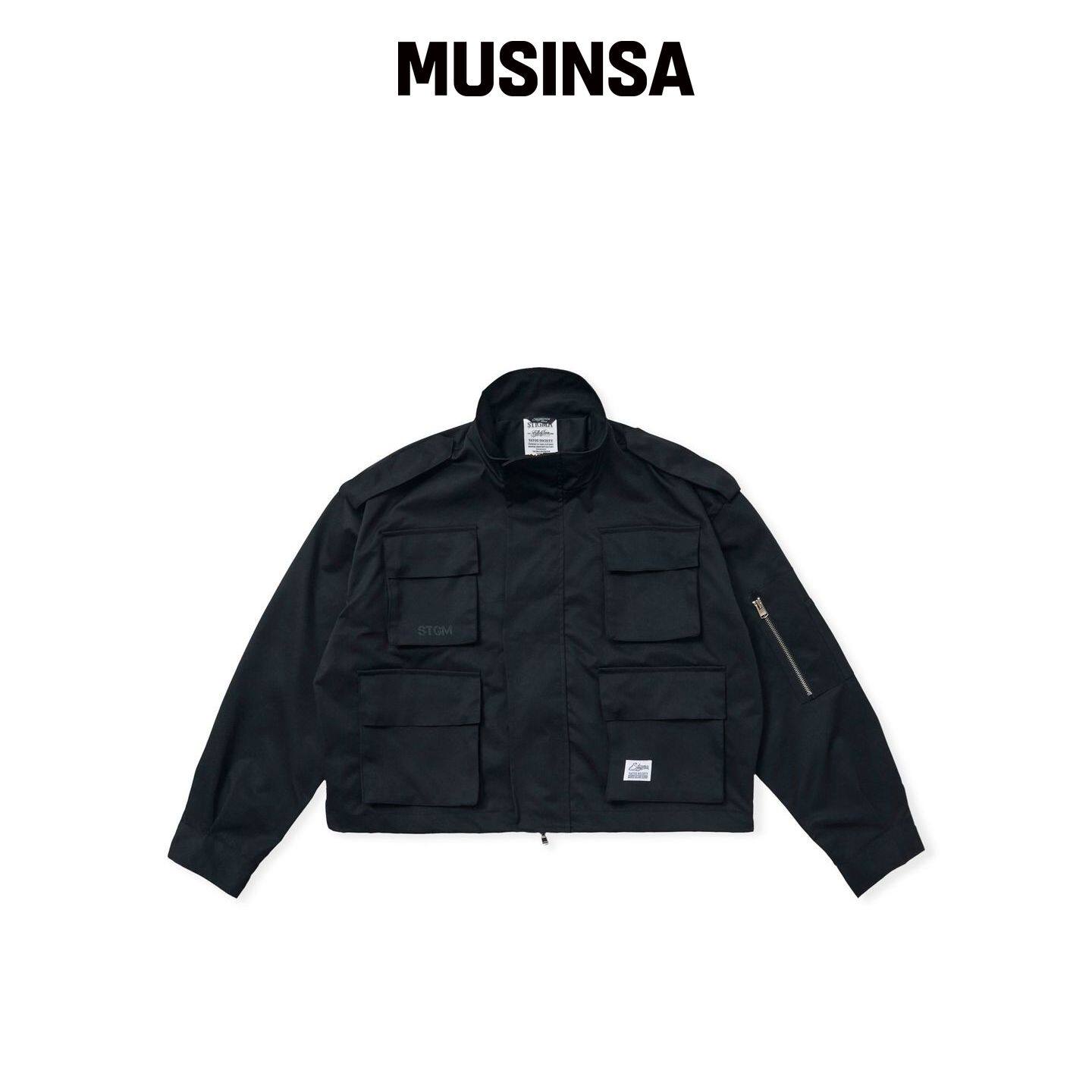 STIGMA S56 宽松短款军装夹克黑色 MUSINSA韩国官网直邮进口