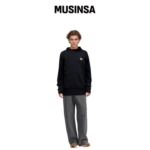 AFLAF M HOODIE 014 Essential BLACK韩国官网直邮进口MUSINSA
