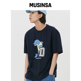 DOLPHIN WAVE APPAREL DOLPHIN & INEE T恤韩国官网直邮进口