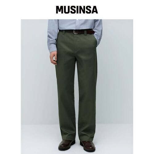 MUSINSA STANDARD 固色 CP 常规版型休闲裤 [卡]韩国官网直邮进口