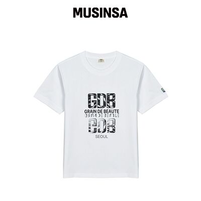 GRAIN DE BEAUTE GDB T-SHIRT 01 [WHITE]韩国官网直邮进口