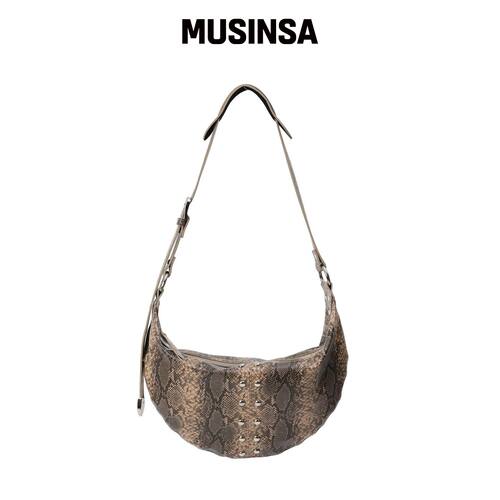 SAND MUSEUM STUZZ HOBO BAG [Python Beige]韩国官网直邮进口