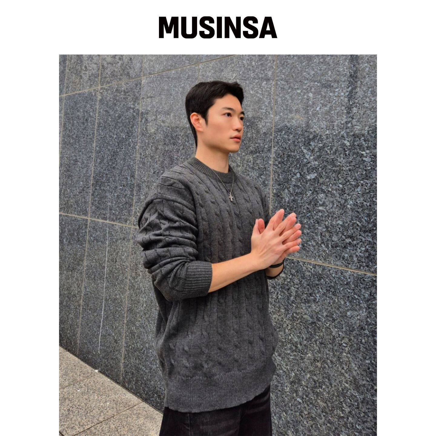 NOTUSUAL Usual 圆领麻花缆绳针织 5色韩国官网直邮进口MUSINSA