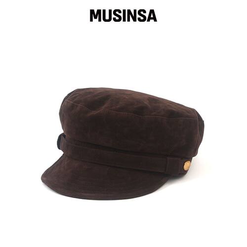 UNIVERSAL CHEMISTRY Wire Suede 棕色海军帽 MU韩国官网直邮进口