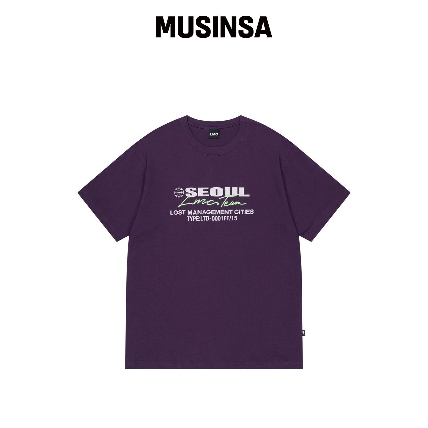 LMC 首尔系列LOGO T恤 紫色 MUSINSA韩国官网直邮进口图片