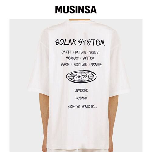 RESPECT Solar System T恤 白色 MUSINSA韩国官网直邮进口