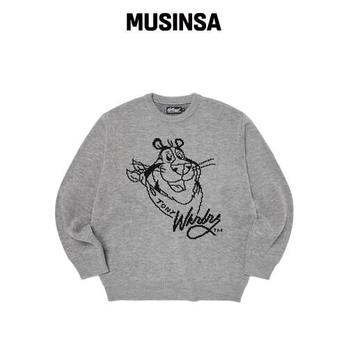 WKNDRS KELLOGGS 针织衫 (浅灰色) MUSINSA韩国直邮官方正品