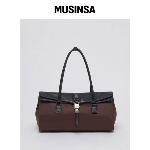 ARCHIVEPKE Luv lock 手提包（尼龙棕色）_OVBAX韩国官网直邮进口