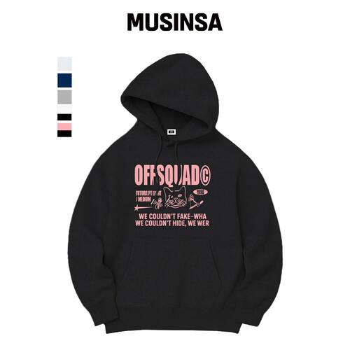 RANDOMOFF OFF SQUAD 宽松版型连帽卫衣（5种颜韩国官网直邮进口