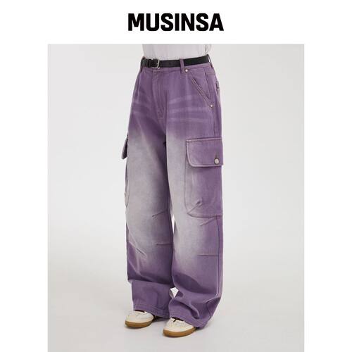WAIKEI PARRA CARGO WASH牛仔短裤子 PURPLE MUS韩国官网直邮进口