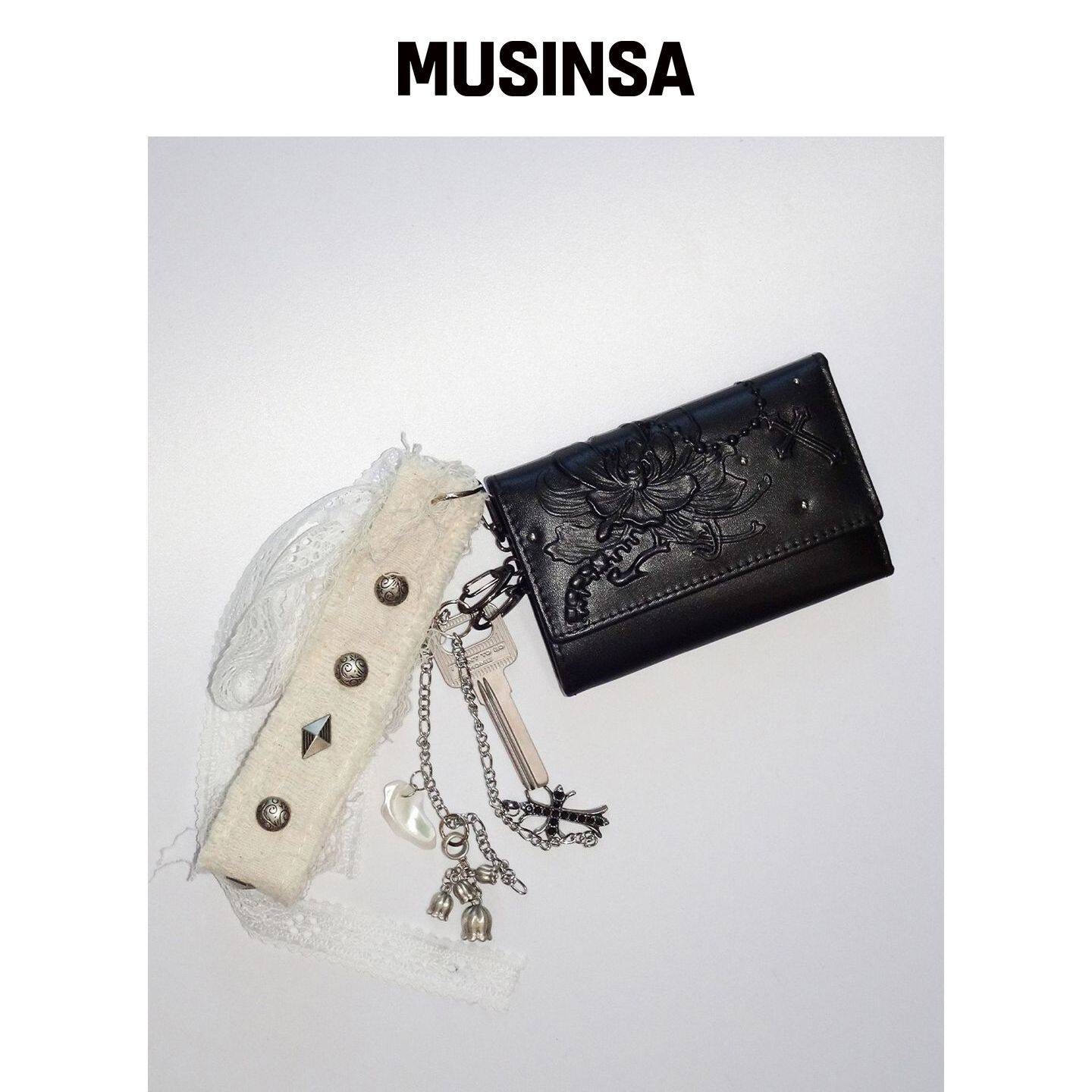 ROUGHNECK OBSIDIA 钥匙圈钱包 黑色 MUSINSA韩国官网直邮进口