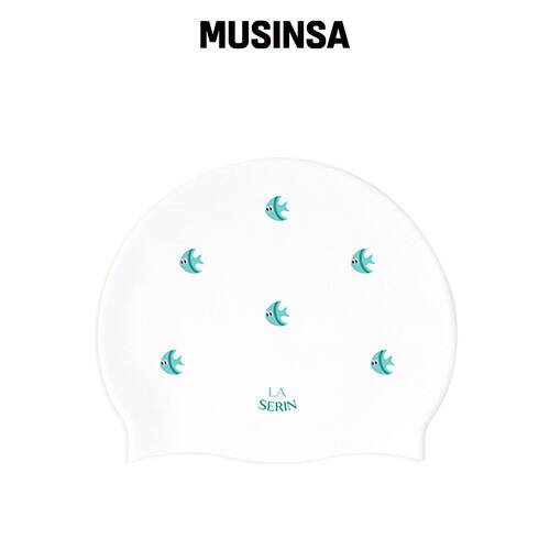 LASERIN 婴儿FISCH白色游泳帽子 MUSINSA韩国官网直邮进口