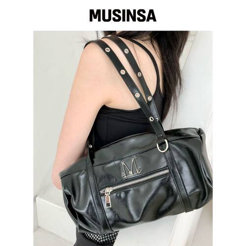 MUCENT NOX 金属标志绑带披肩包男女通用 MUSINS韩国官网直邮进口
